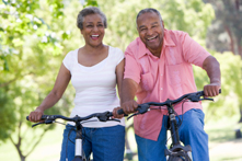 Couple Riding Bikes